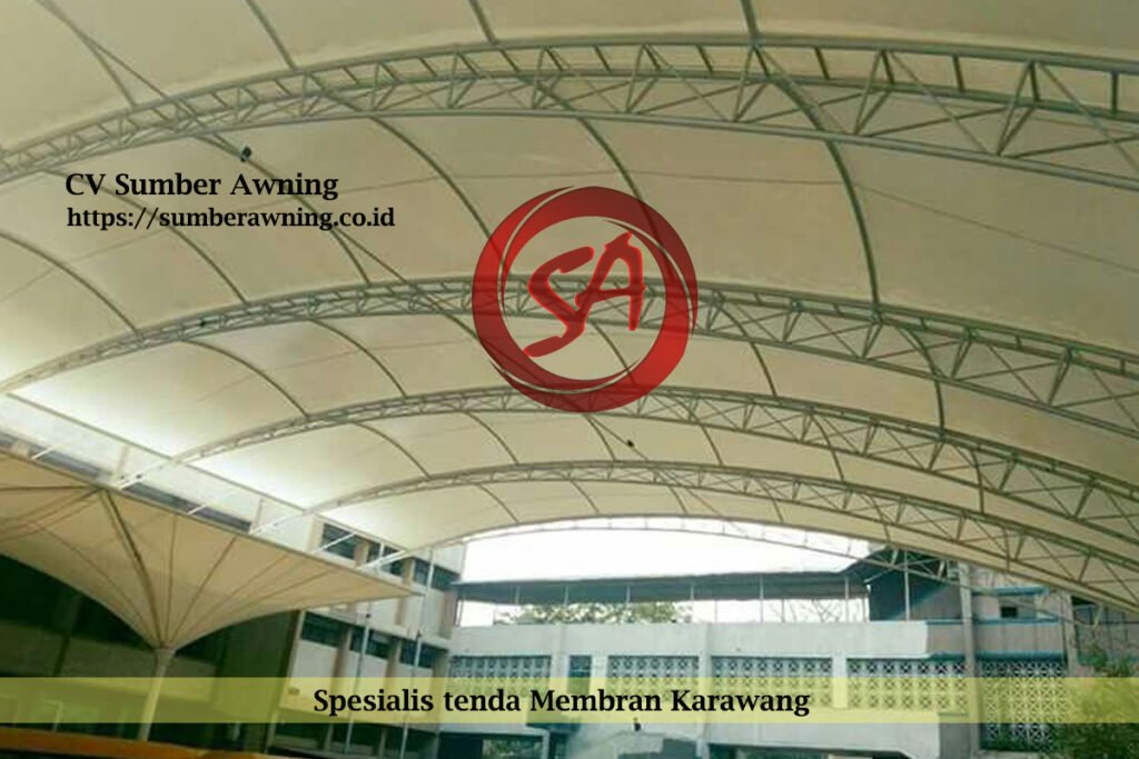 harga tenda membrane per meter m2 karawang